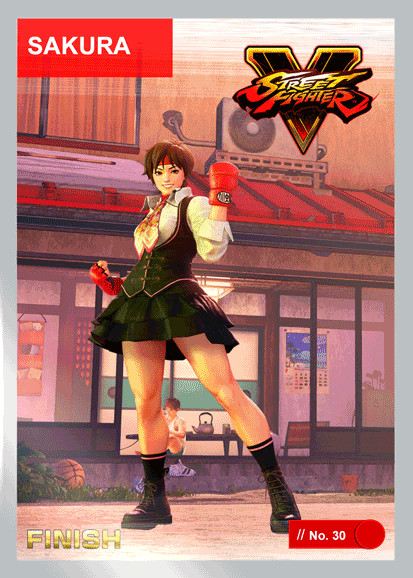 Sakura (power 1) FOIL - 2021 Street Fighter NFT Series 1 - MINT# 2,216