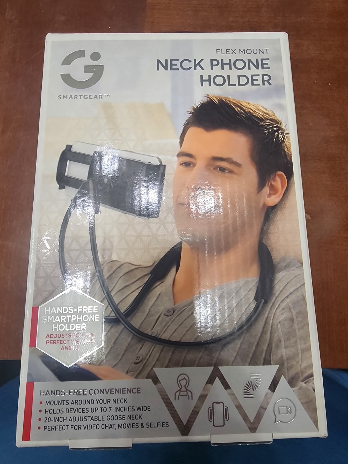 SmartGear Neck Phone Holder Adjustable Flexible Universal Clamp Mount Black