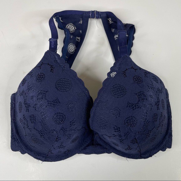 Aerie Navy Lace Bra Size 32DDD