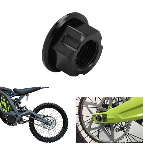 M12x1.25 Rear Fork Axle Nut for Edirt Bike,Rear Wheel Axle Nuts Screws black
