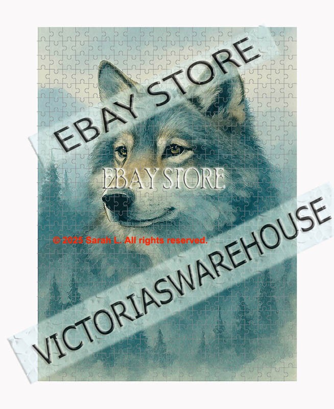 500 piece jigsaw puzzle Wildlife wolf forest theme