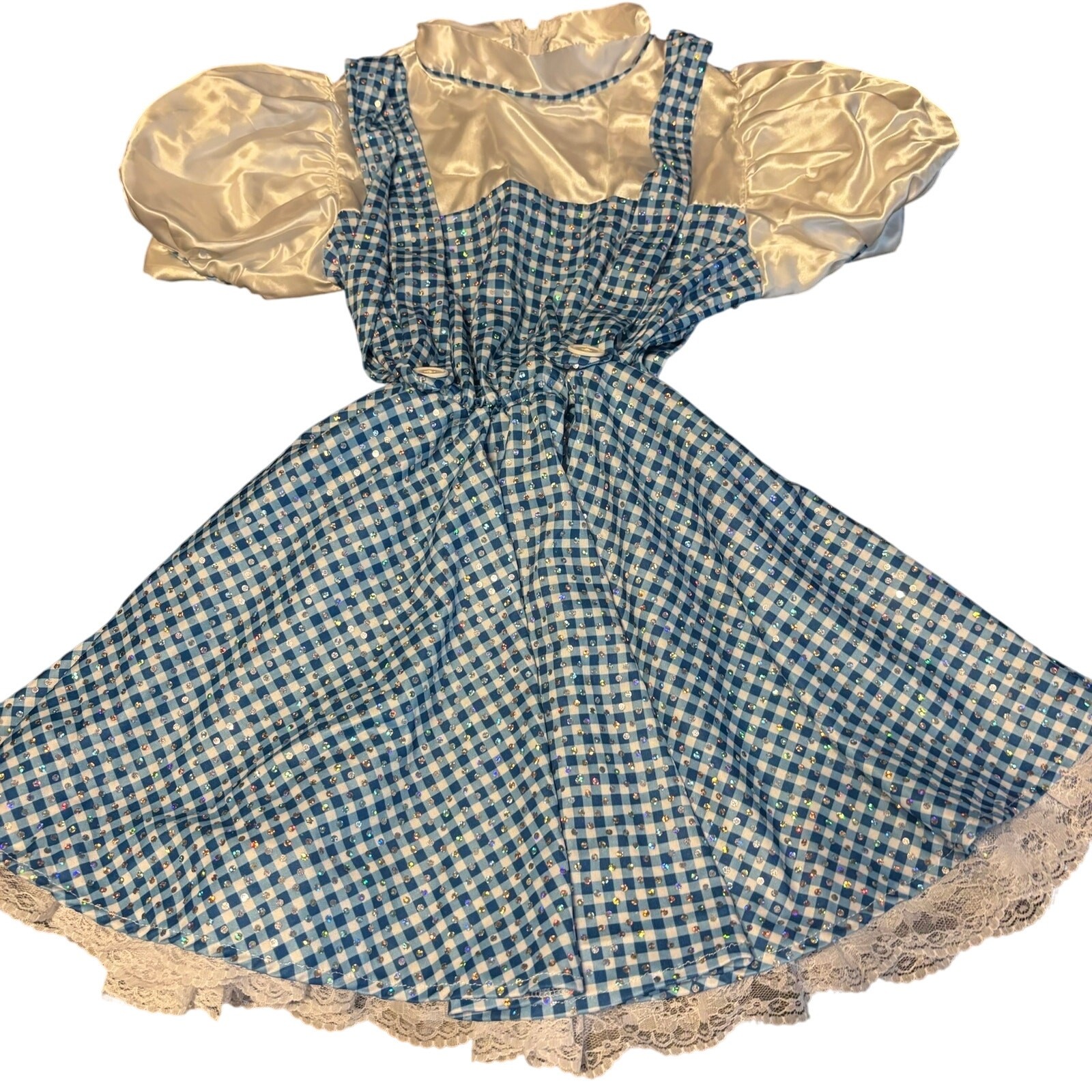 The Wizard of Oz Girls' Dorothy Dress Costume No Size Tag Halloween