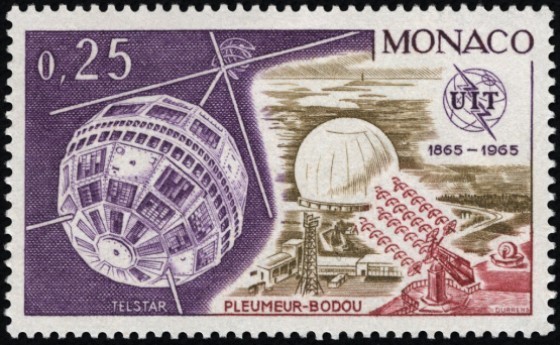 Monaco 1965 MNH, Satellite Telstar, Tele Communication