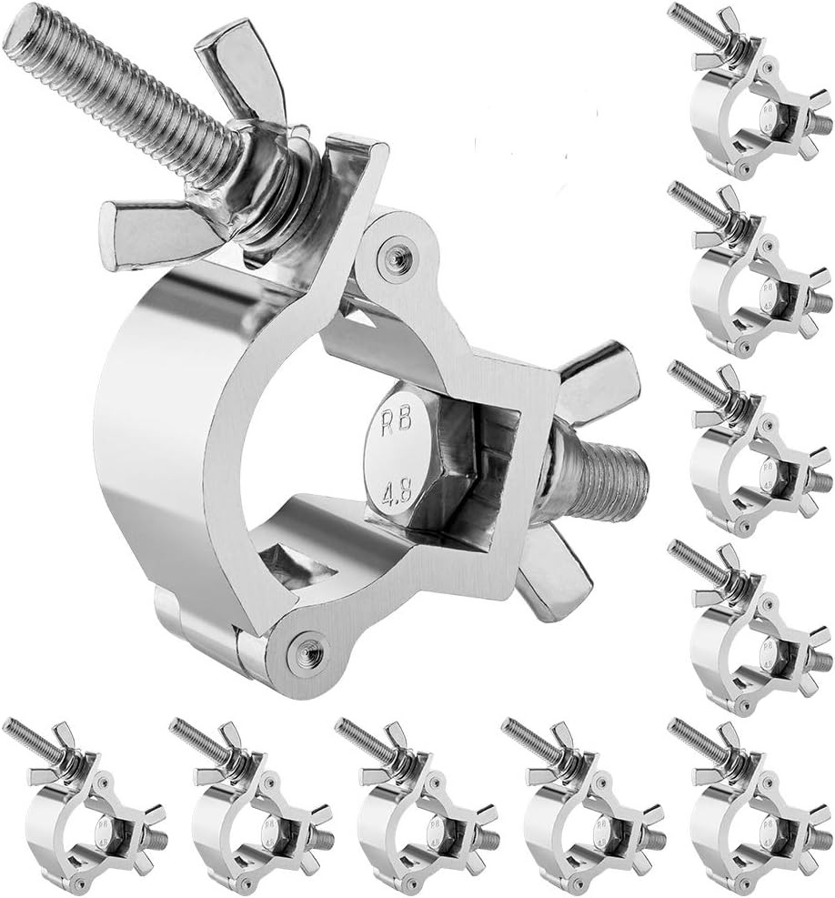 10PCS  Small Size Truss Clamps Stage Lights Clamp 1.18”-1.38”（30-35Mm）, Perfectl