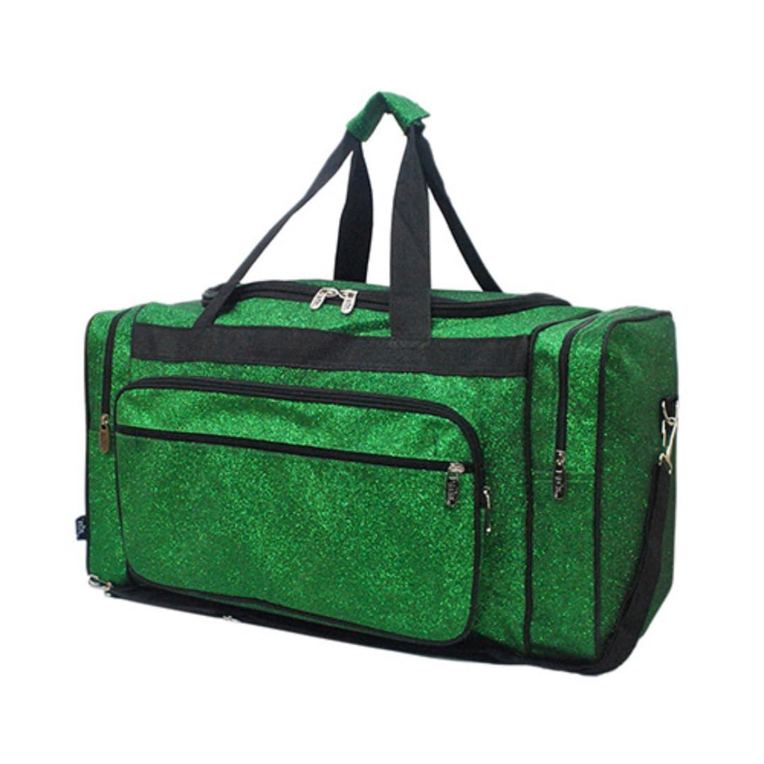NGIL Canvas 23" inch Duffle Bag (Green Glitter-Green) Green Glitter-Green