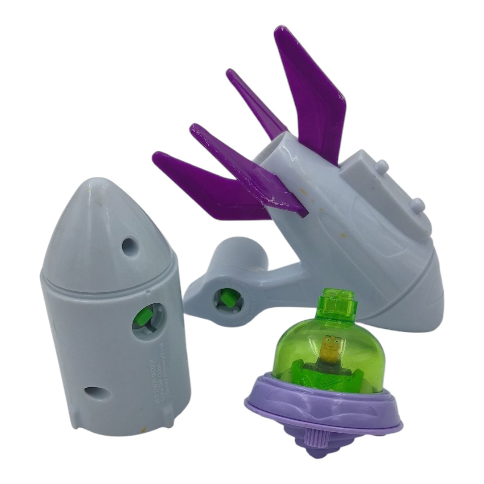 Lot of 3 Mcdonalds 2001 Disney Buzz Lightyear of Star Command Spaceship Toy