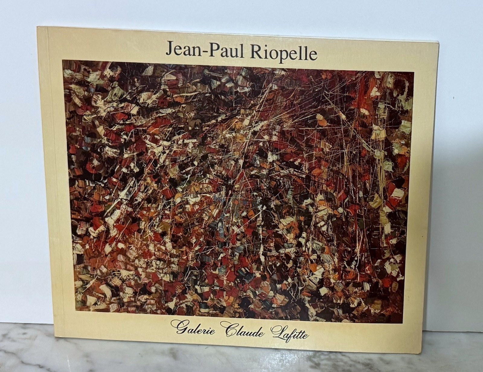 JEAN-PAUL RIOPELLE - ART EXHIBITION CATALOG 1989 - CLAUDE LAFITTE GALLERY