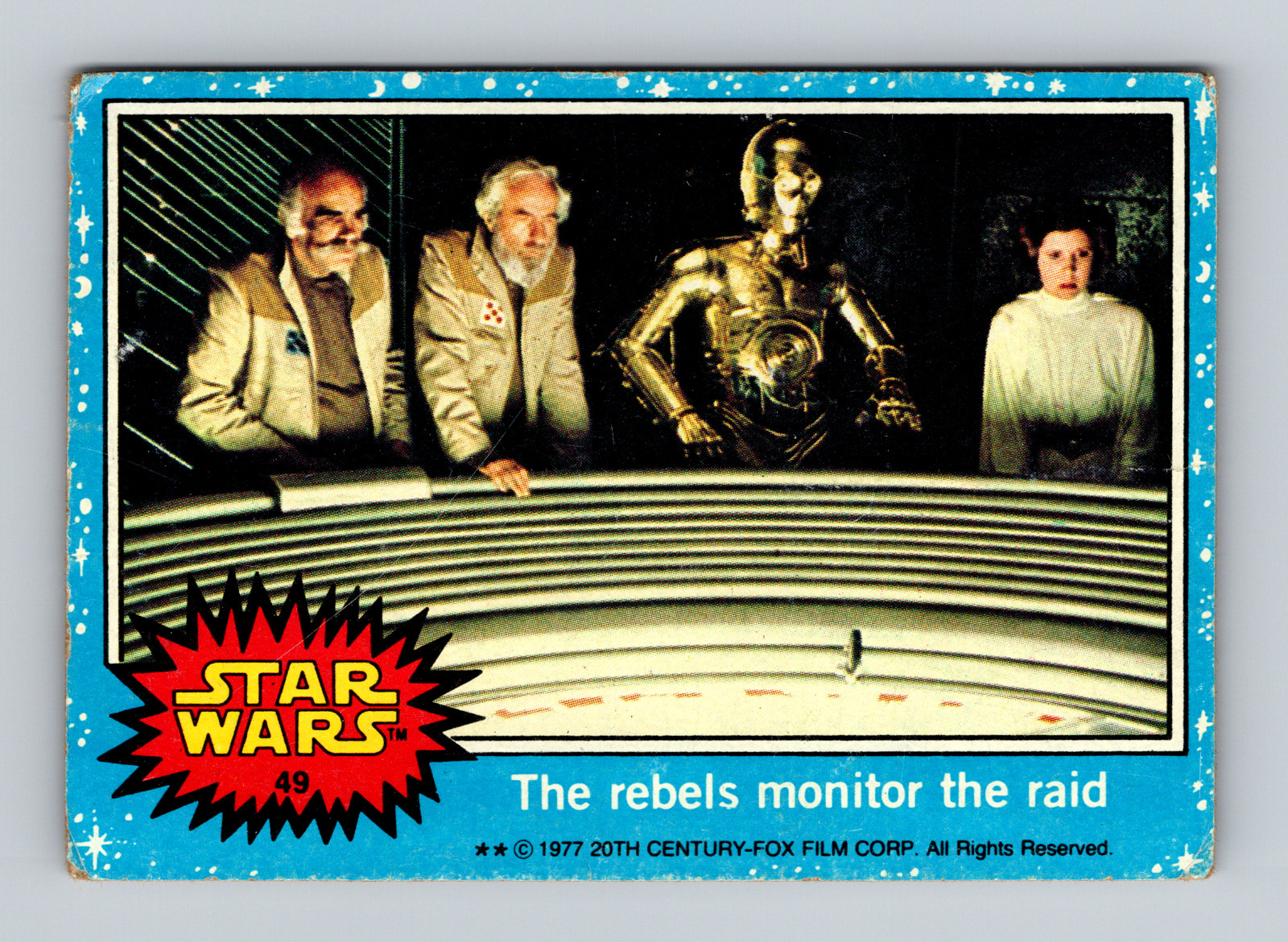 1977 Star Wars Card Topps Blue Series 1 #49