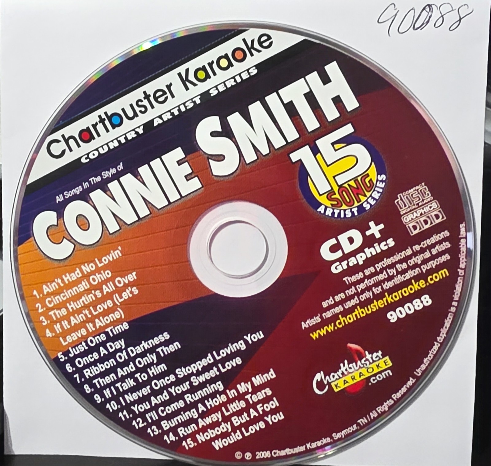 90088 CONNIE SMITH CHARTBUSTER  KARAOKE CDG  LOT LONG DRIVE