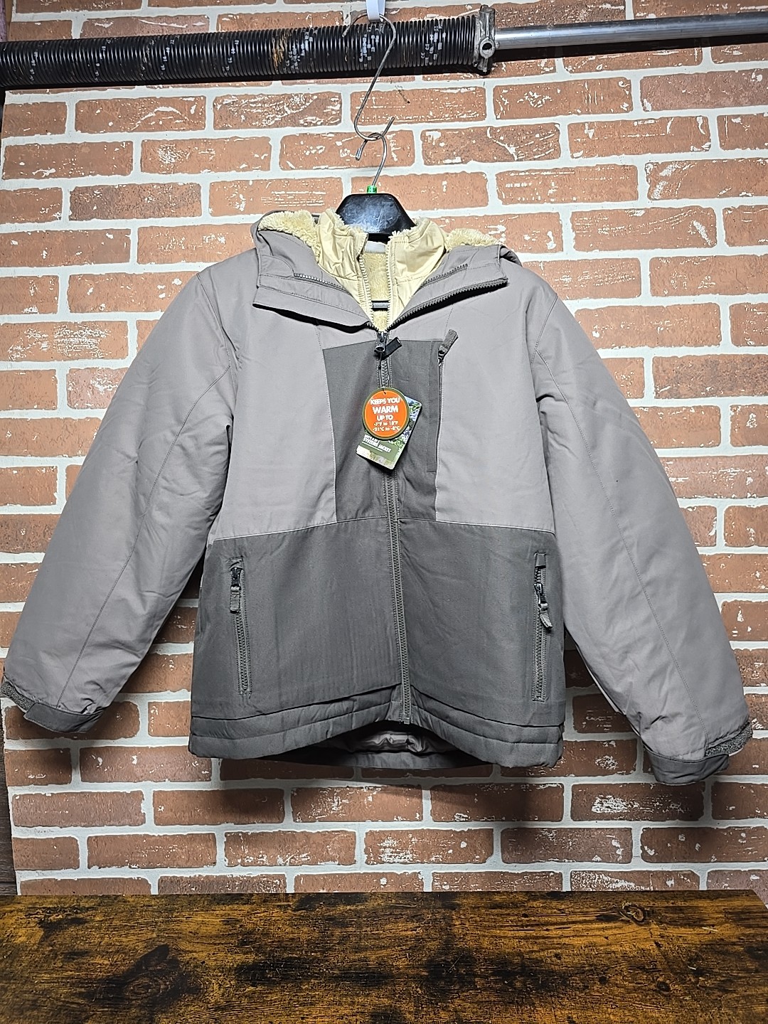 Boys Jacket Size XL 14/16 Gray Ozark Trail 4 In 1 Reversible Removable Liner