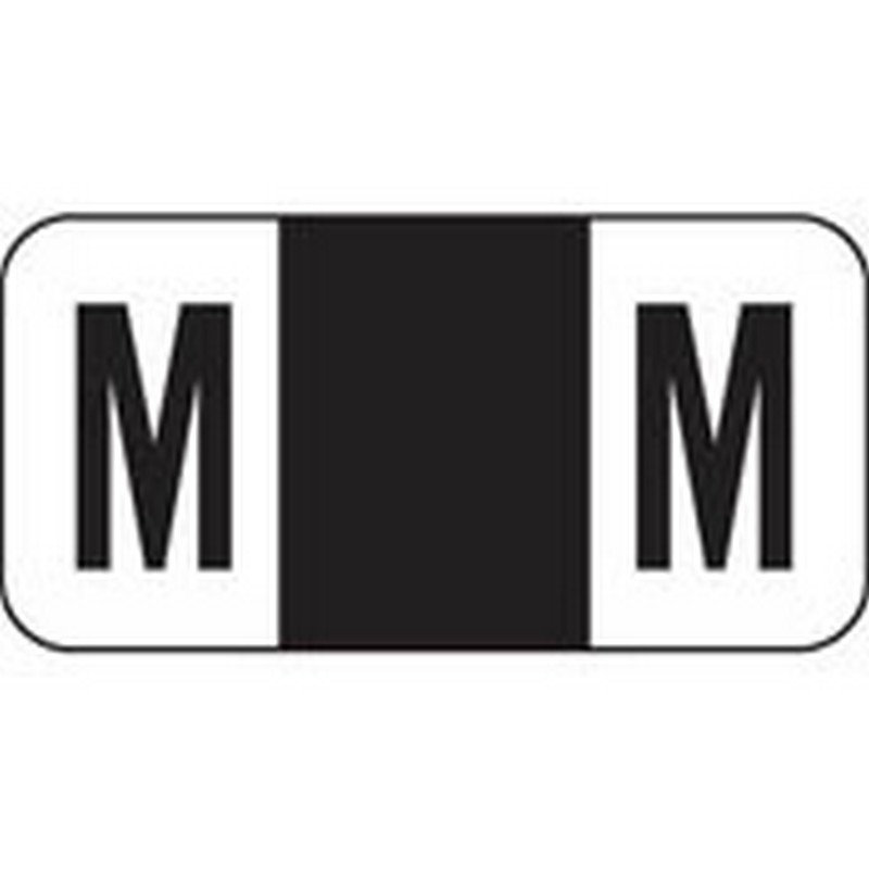Jeter Compatible "M" Labels, Polylaminated Stock, 3/4 " X 1-1/2" Individual