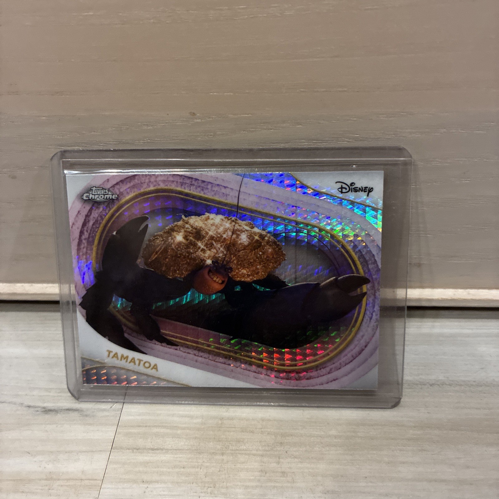 2025 Topps Chrome Disney Tamatoa Purple Wave Refractor