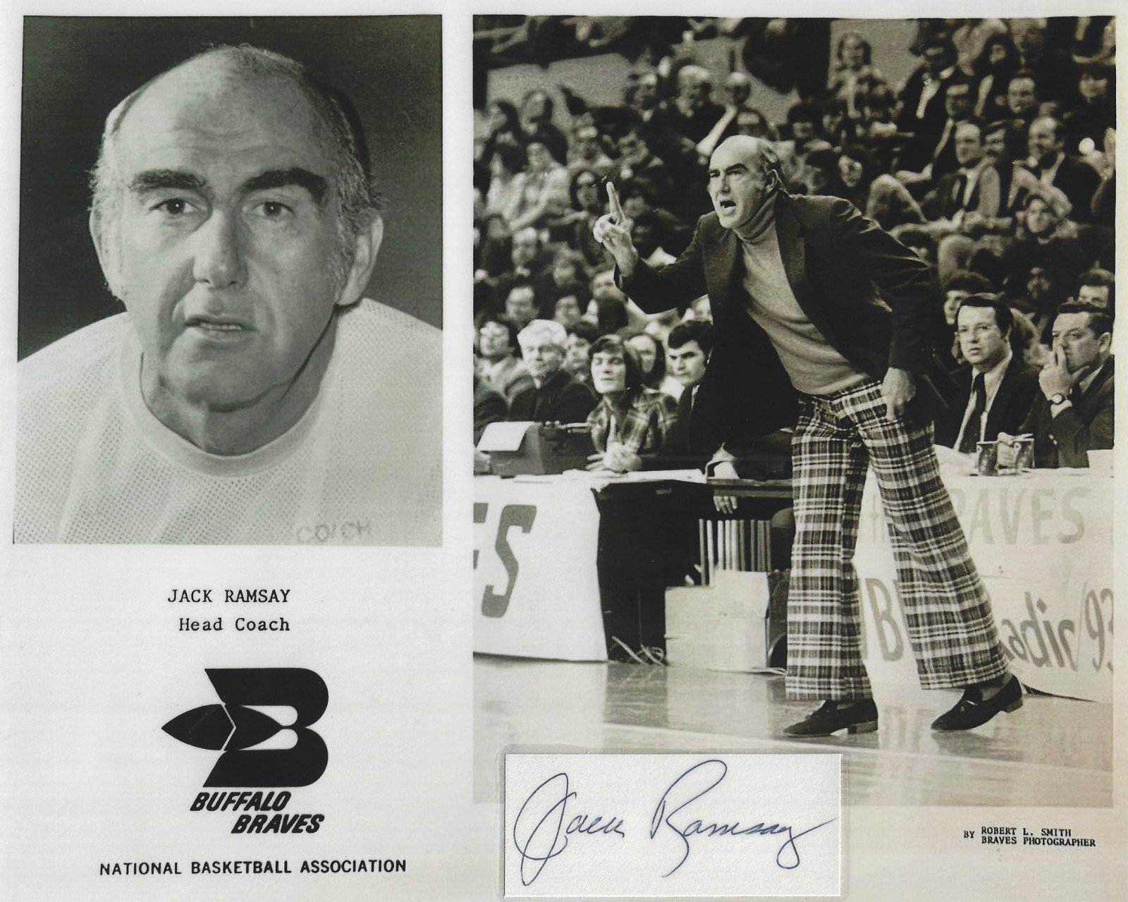 Jack Ramsay Autographed Signed 8x10 Photo - NBA Braves 76ers Pacers  HOF - w/COA