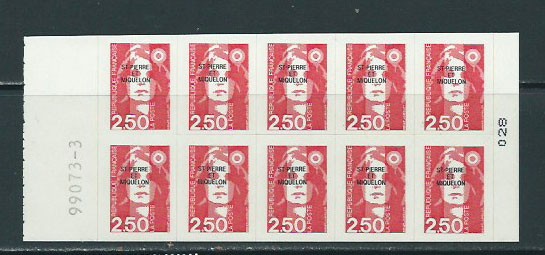 Saint Pierre and Miquelon - Mail Yvert 557 Booklet ** Mnh