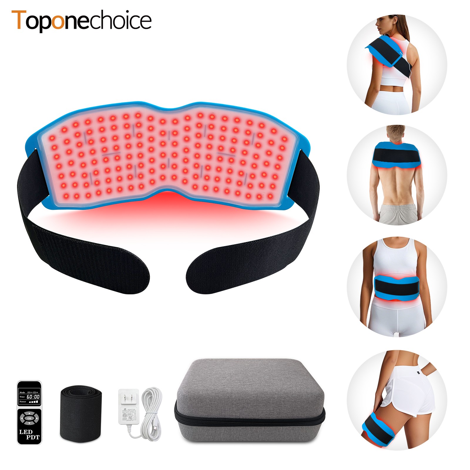 Muscle Therapy Heating Pad Infrared Red Light Lower Back Waist Pain Relief