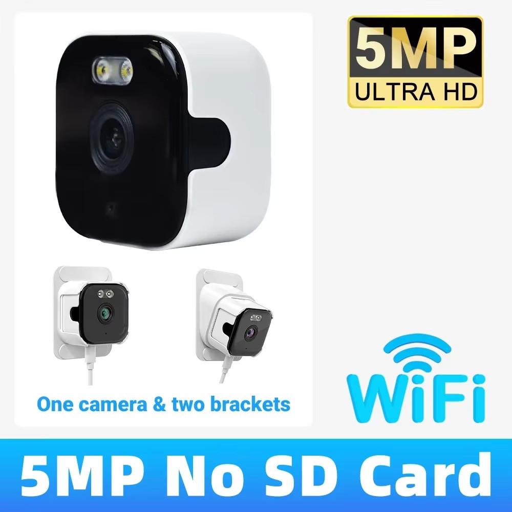 5MP Window Camera 5Ghz Wifi Indoor Cameras for Home Security Color Night Vision 