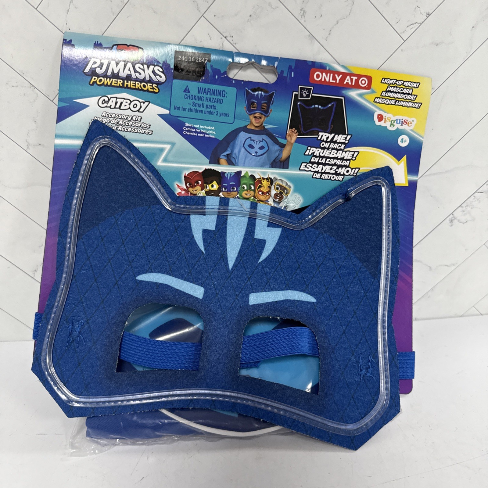 PJ Masks Catboy THalloween Costume Disguise Target Light Up Mask Accessory Kit