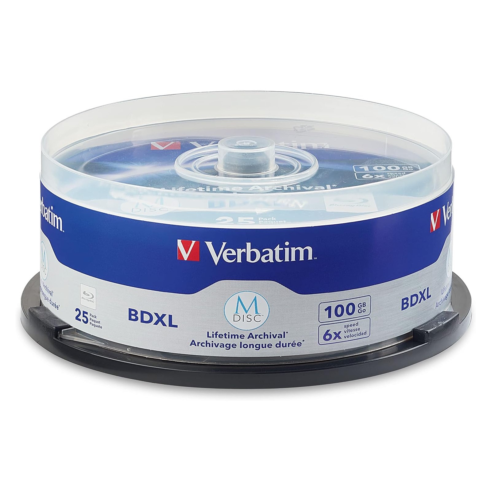 Verbatim M DISC BDXL 100GB 6X with Branded Surface ? 25pk Spindle