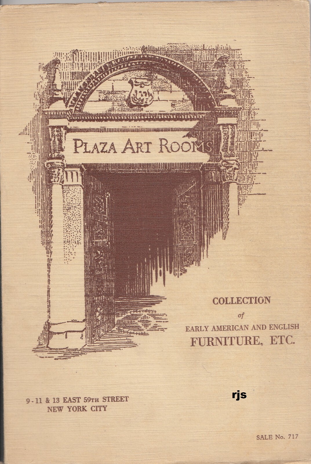 Collection Early American English Furniture Etc Plaza Art Rooms New York 1929
