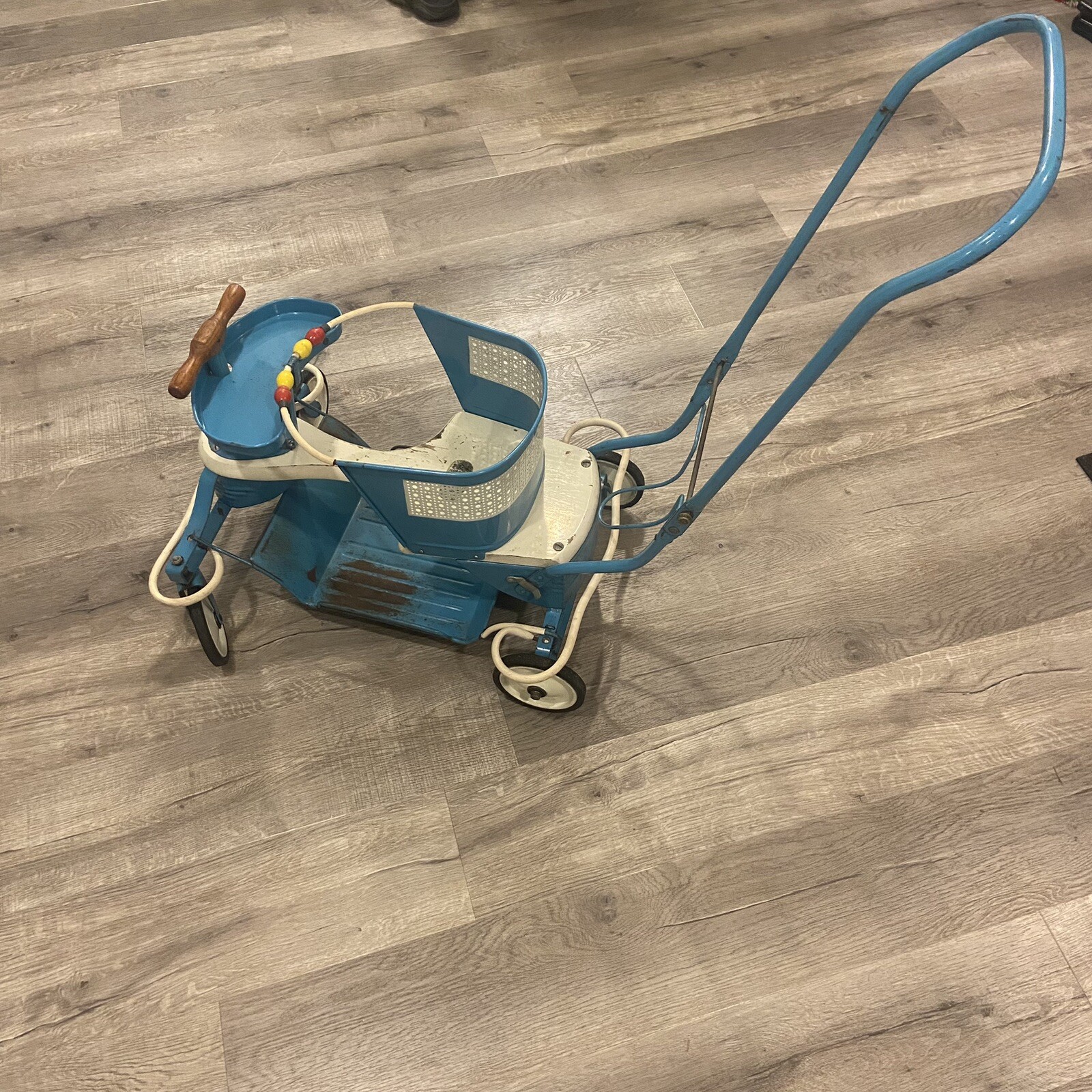 VINTAGE 1950s TAYLOR TOT METAL BABY STROLLER WALKER CARRIAGE BUGGY