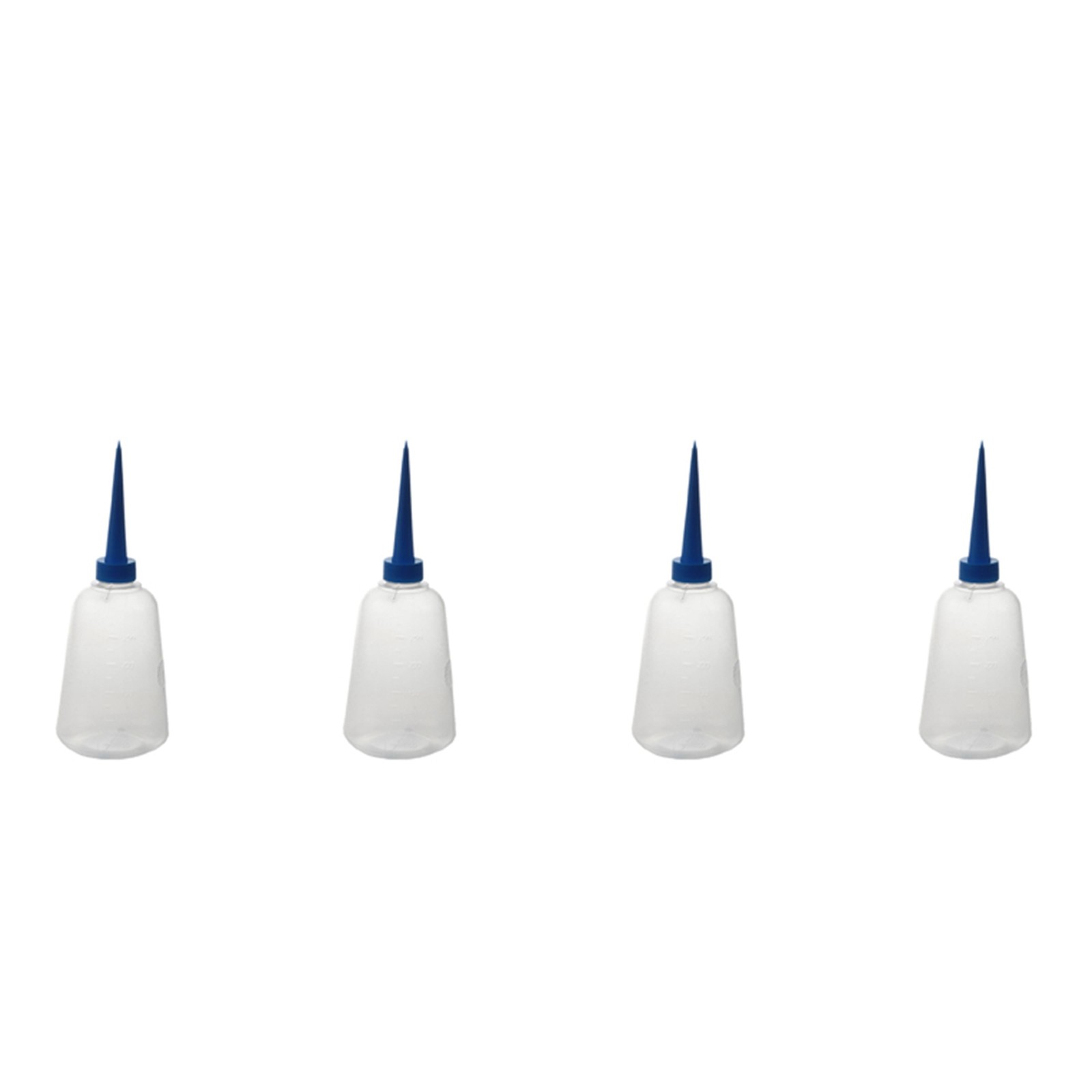 4X 250Ml Clear White  Plastic Liquid Glue Applicator Bottle J2L14502