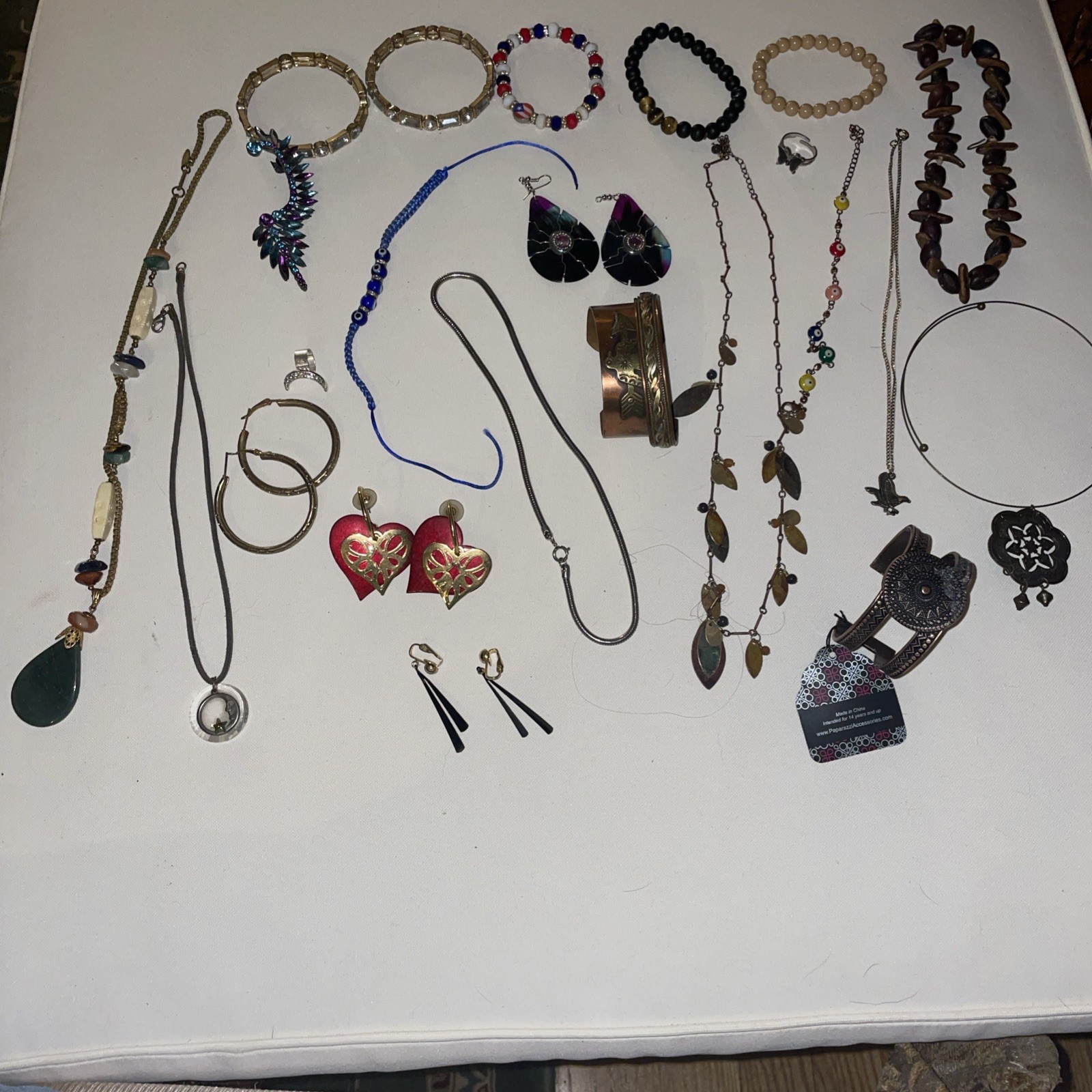 Assorted Costume Jewelry Set Earrings Bracelets Necklaces Rings Stylish Romantic