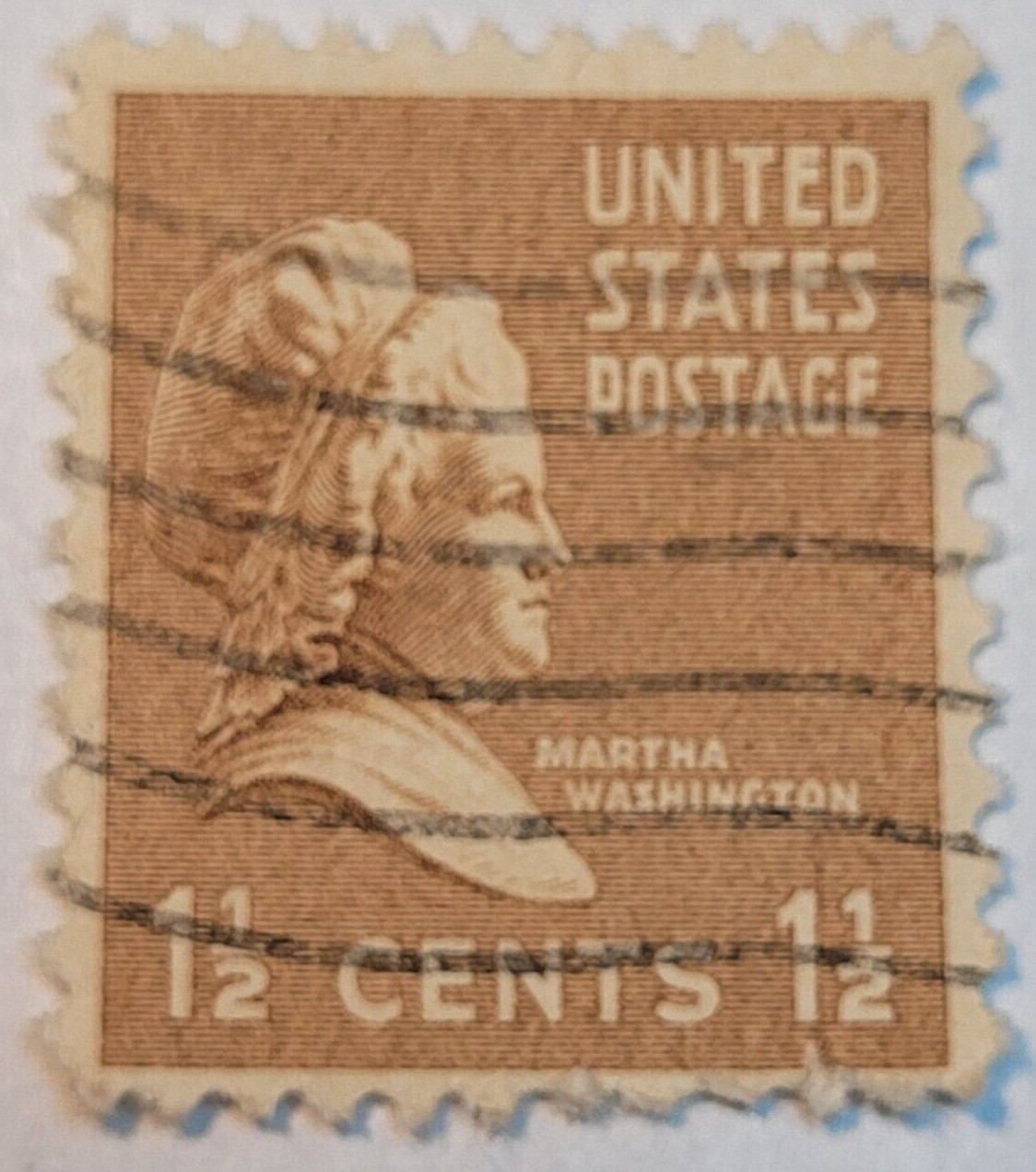 United States Postage ~ Martha Washington ~ 1½¢ Brown Stamp ~ 1938 ~ M41