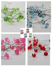 CRYSTAL RHINESTONE WEDDING BOUQUET CAKE JEWELS PINS 1000 FLORAL DECOR PICKS PINS