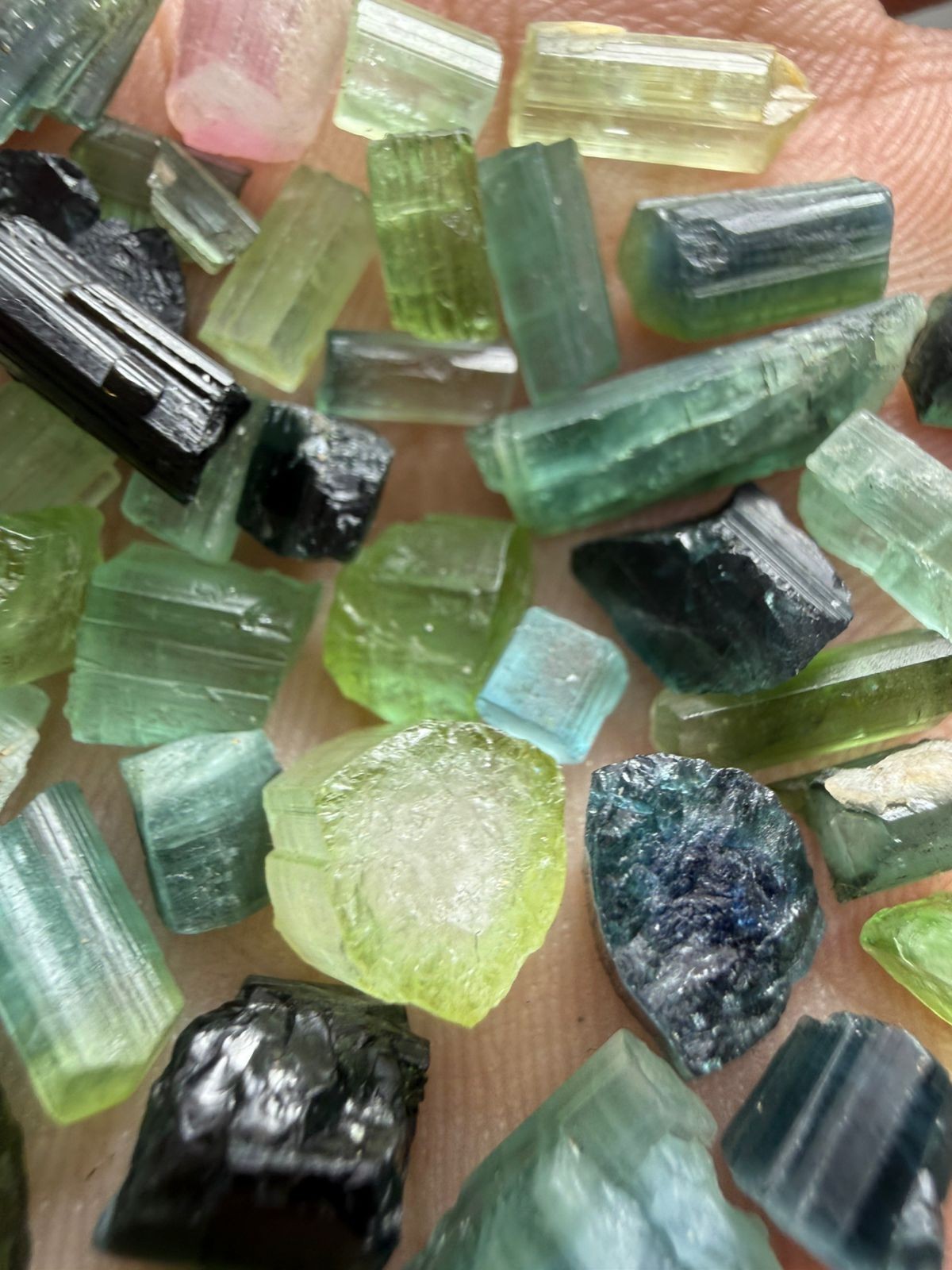 78  Carat Stunning Lot Top Tourmaline Crystal  From Pakistan 2 gifts