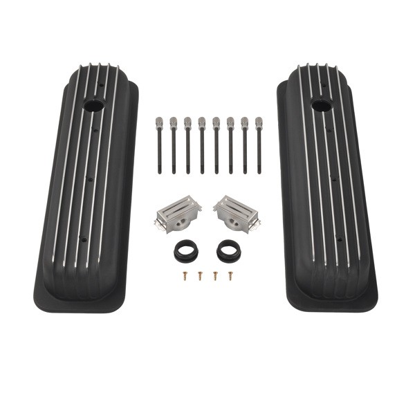 Valve Cover Black, Fit Ford small Chevy 87-97 short MT039015