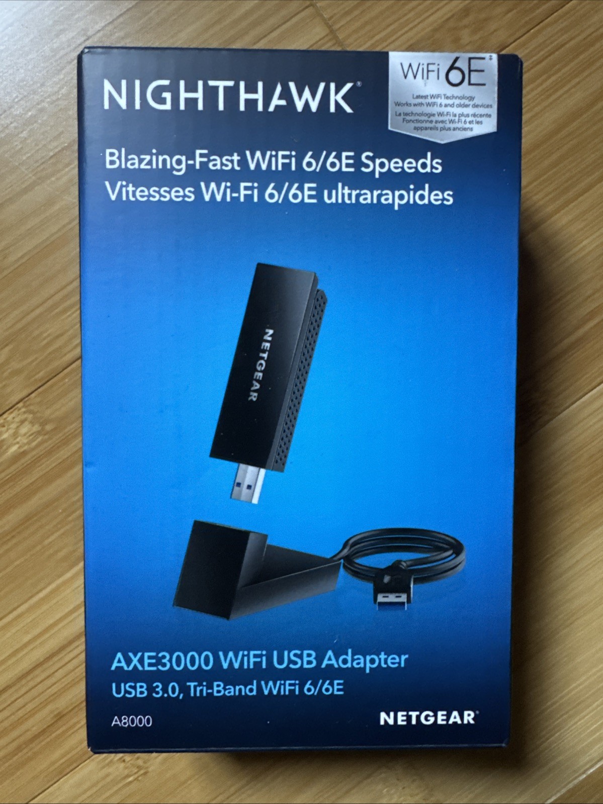 NETGEAR Nighthawk A8000 Tri-Band WiFi6E Wireless USB Adapter