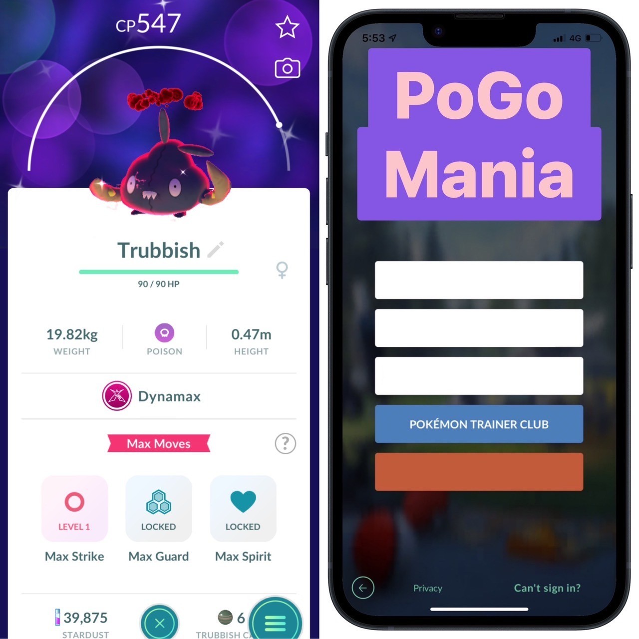 Shiny Dynamax Trubbish✨mini PTC 20k✨(read description)