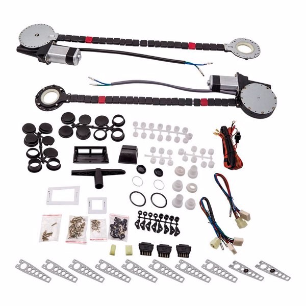 Universal 2-Door Pickup Electric Power Window Regulator Conversion Kit