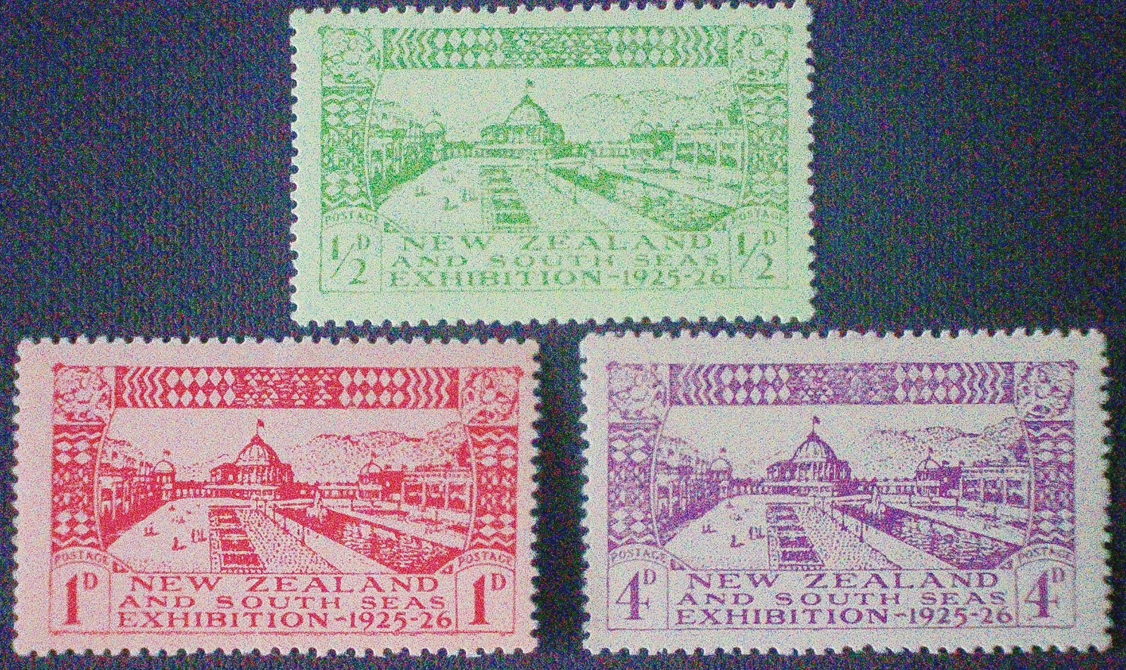 New Zealand | 1925 | Dunedin Exhibition | SG 463-465 | Fine MH set