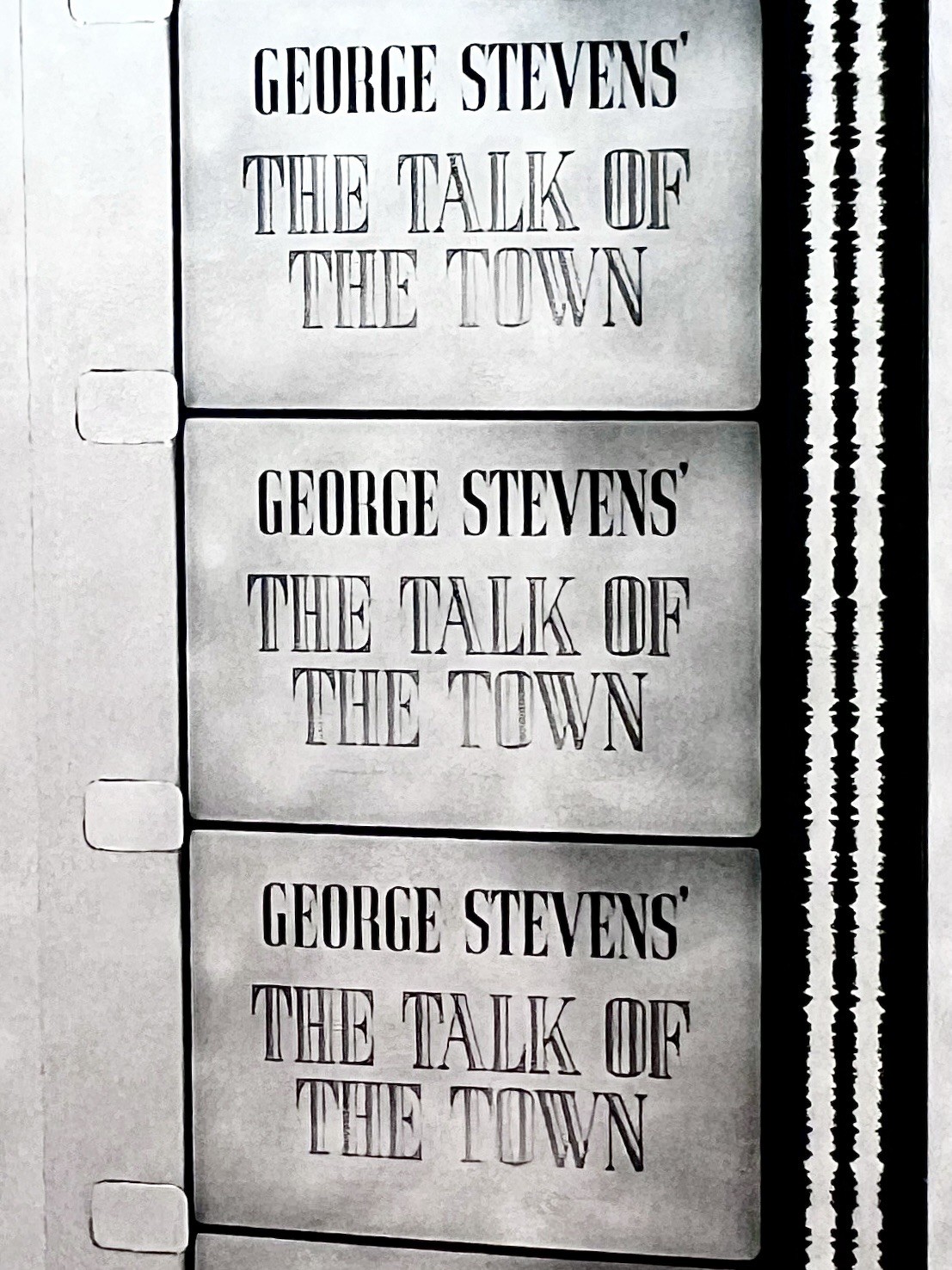 COMPLETE 16mm Feature Film TALK OF THE TOWN 1942 3 Reels CARY GRANT Jean Arthur