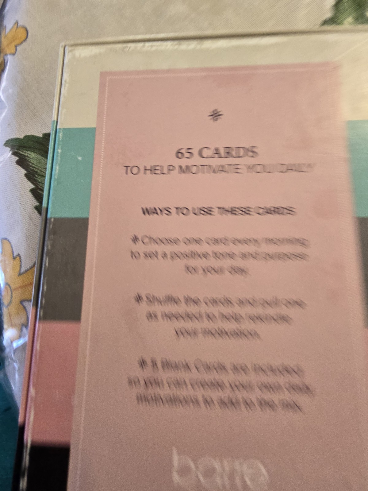 Barre I AM Daily Motivation Cards 65 Count