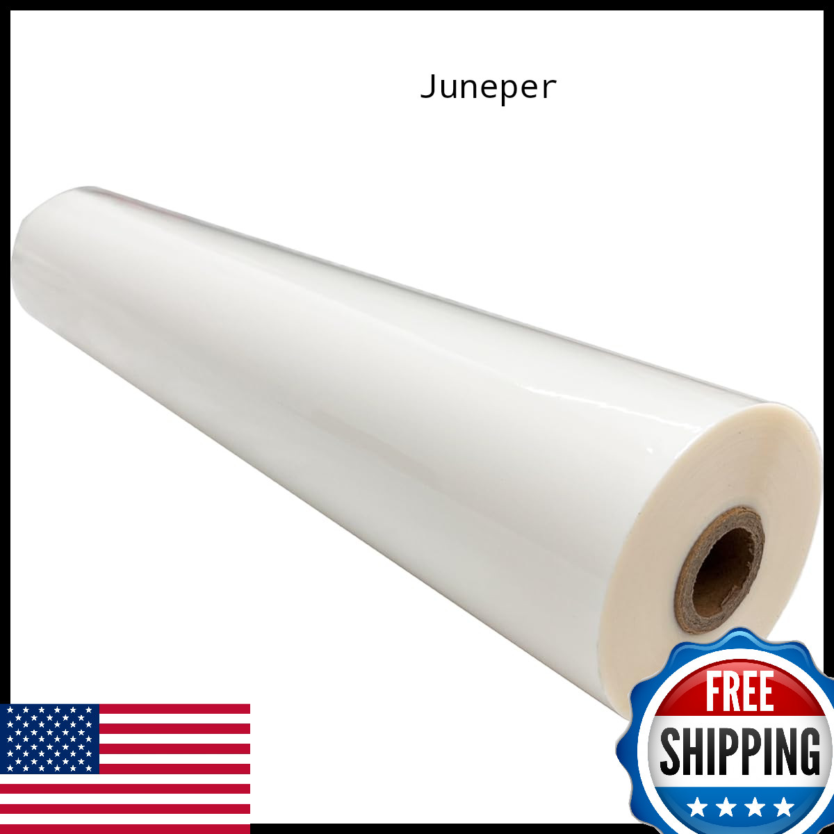 INTBUYING 12.5"x656' Glossy BOPP Thermal Laminating Film Hot Roll, 1 mil