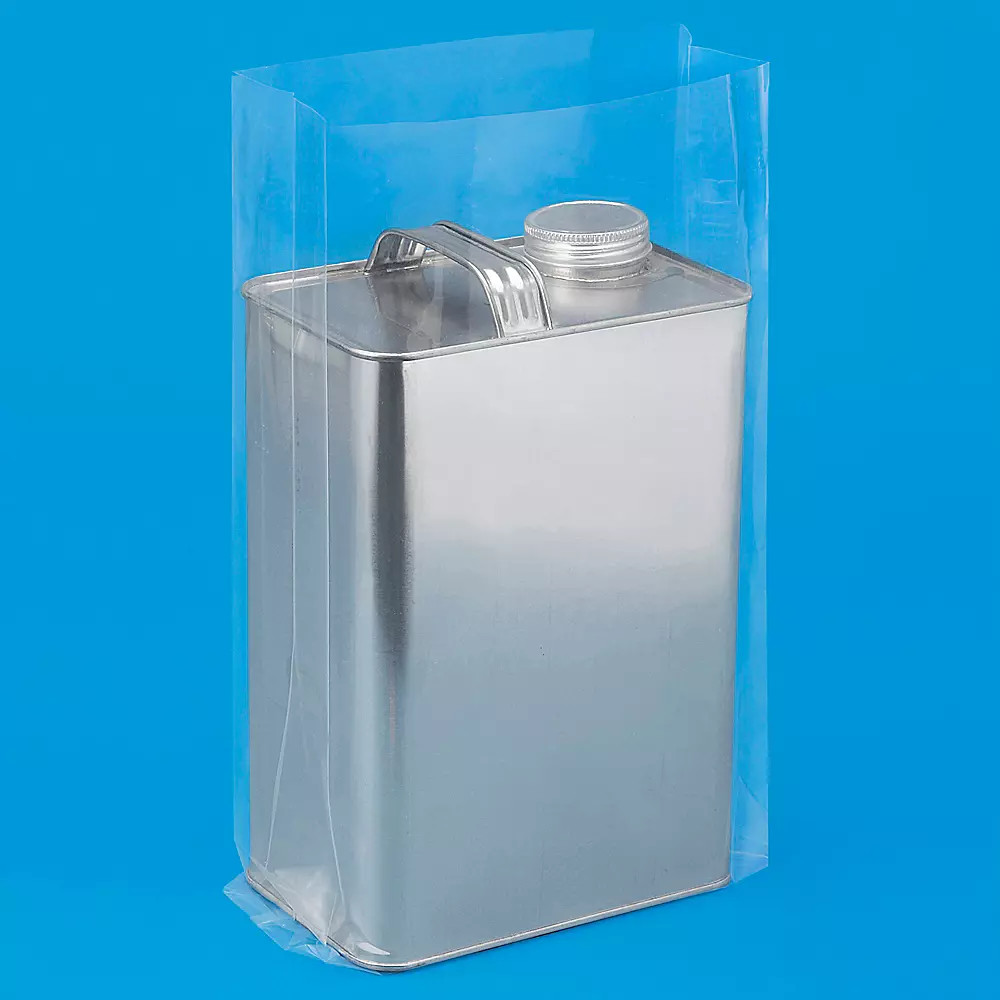 Pack of 1000 8 x 3 x 15" 3 Mil Gusseted Poly Bags