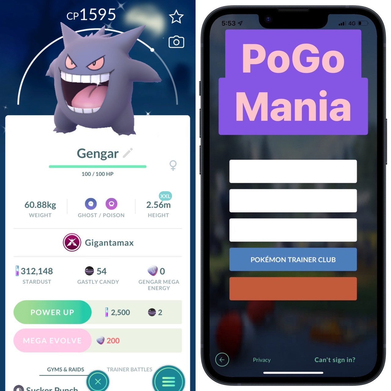 Shiny Gigantamax Gengar✨XXL Size✨mini PTC 20k✨(read description)