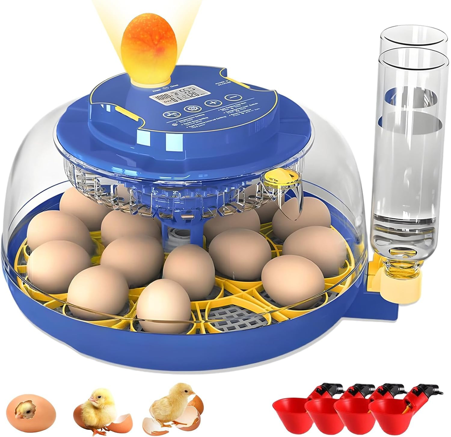18-Egg Automatic Incubator with Humidity Control for Hatching Various Birds