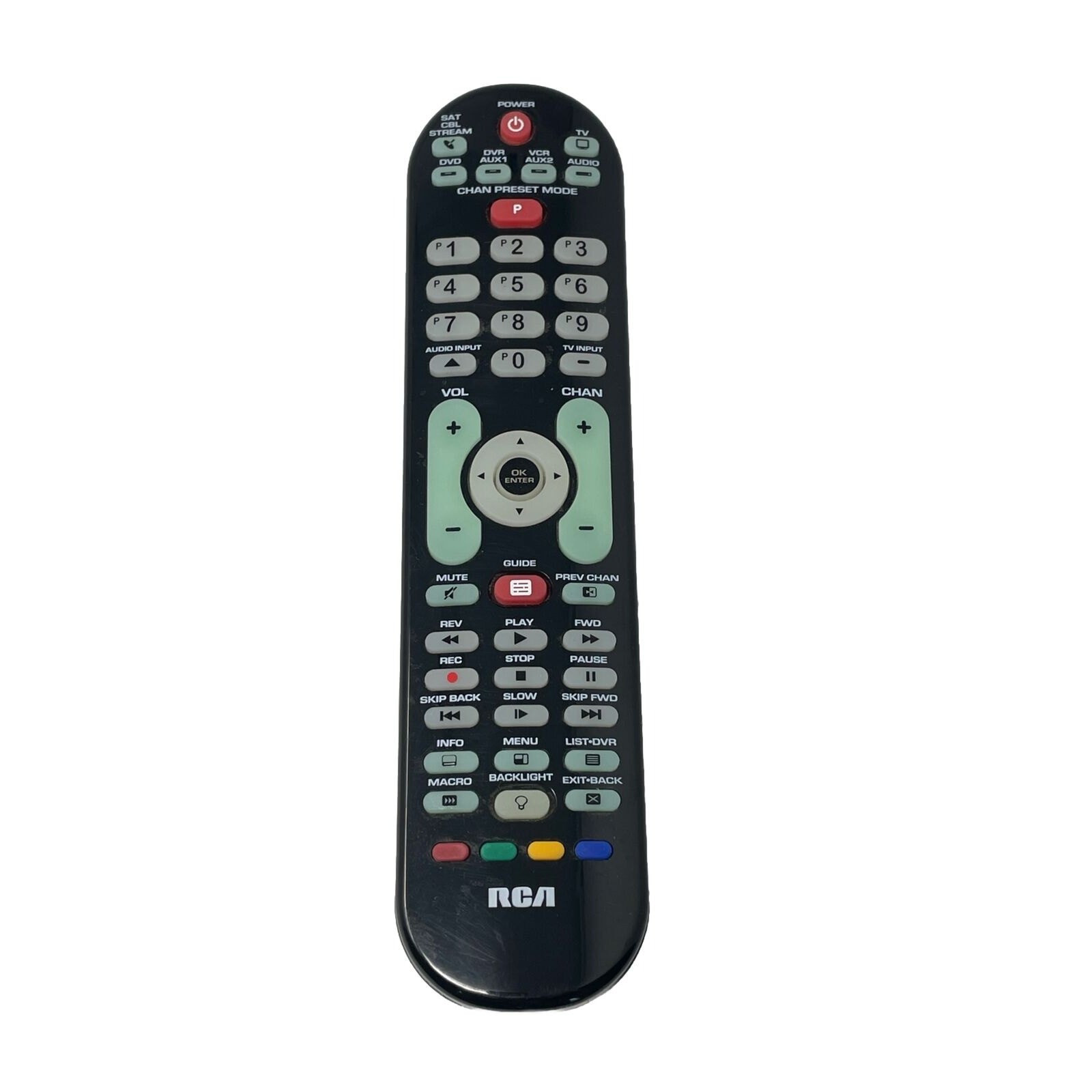 RCA Led Backlighting Remote Control TV DVD VCR RCRN04GR Universal Replacement