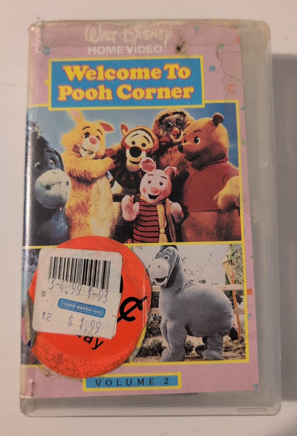 Rare BETA BETAMAX WELCOME TO POOH CORNER Vol 2 1983 WALT DISNEY