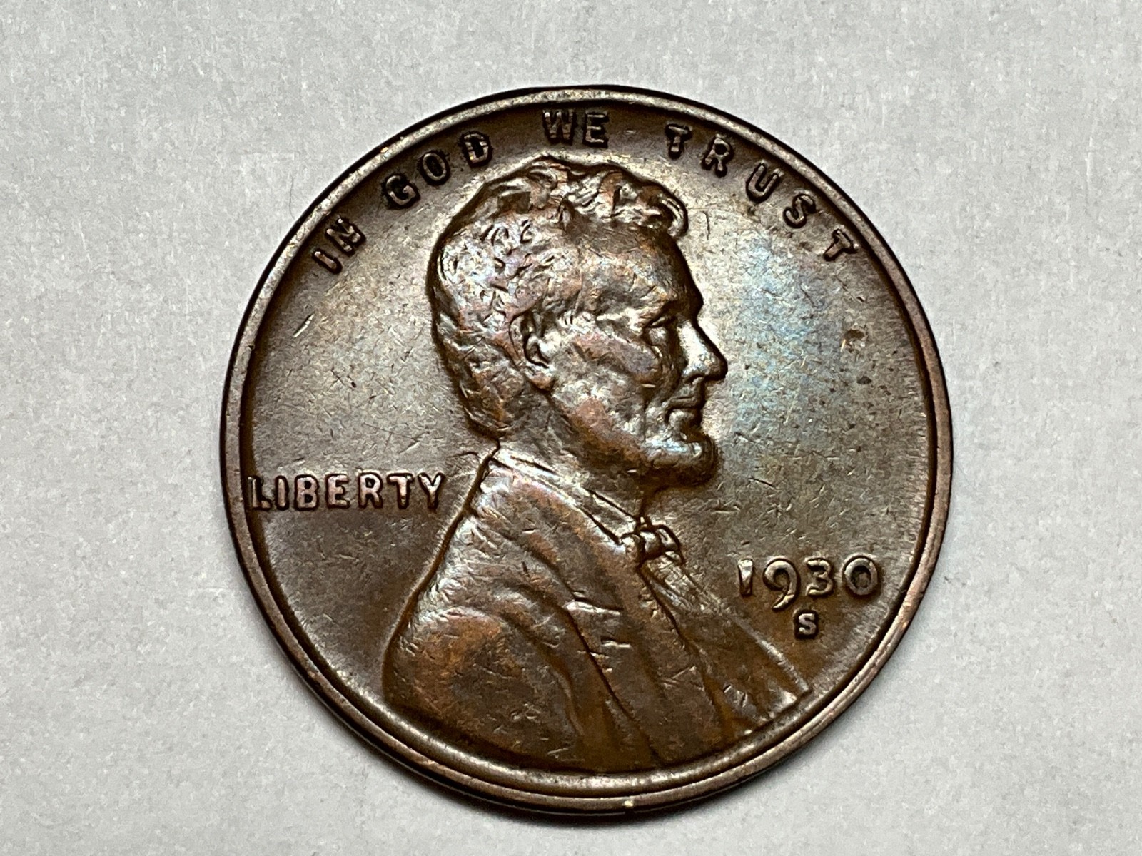 1930 S Lincoln Wheat Cent Excellent Details #2