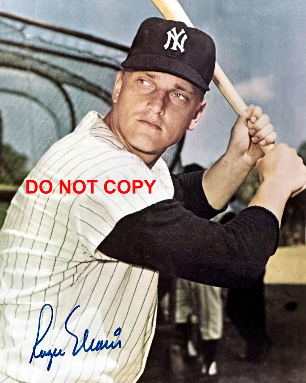 Roger Maris NEW YORK YANKEES Signed Autographed REPRINT 8x10 Photo RP 3