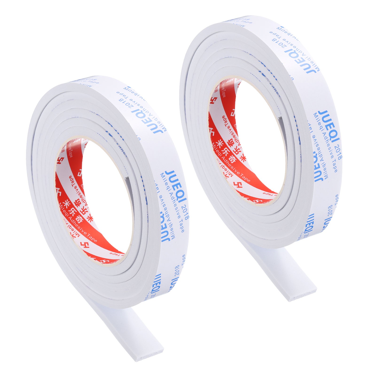 2 Roll 3/4"W x 1/5"T x 6.6Ft Self-Adhesive EVA Insulation Foam Tape, White