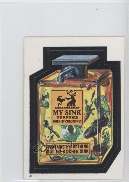 1982 Topps Wacky Packages Album Stickers My Sink #36 1s7