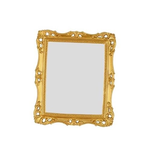  Square Wall Mirror Vintage Mirror Mirror 11.8x9.8 inch 11.8"L x 9.8"W Gold