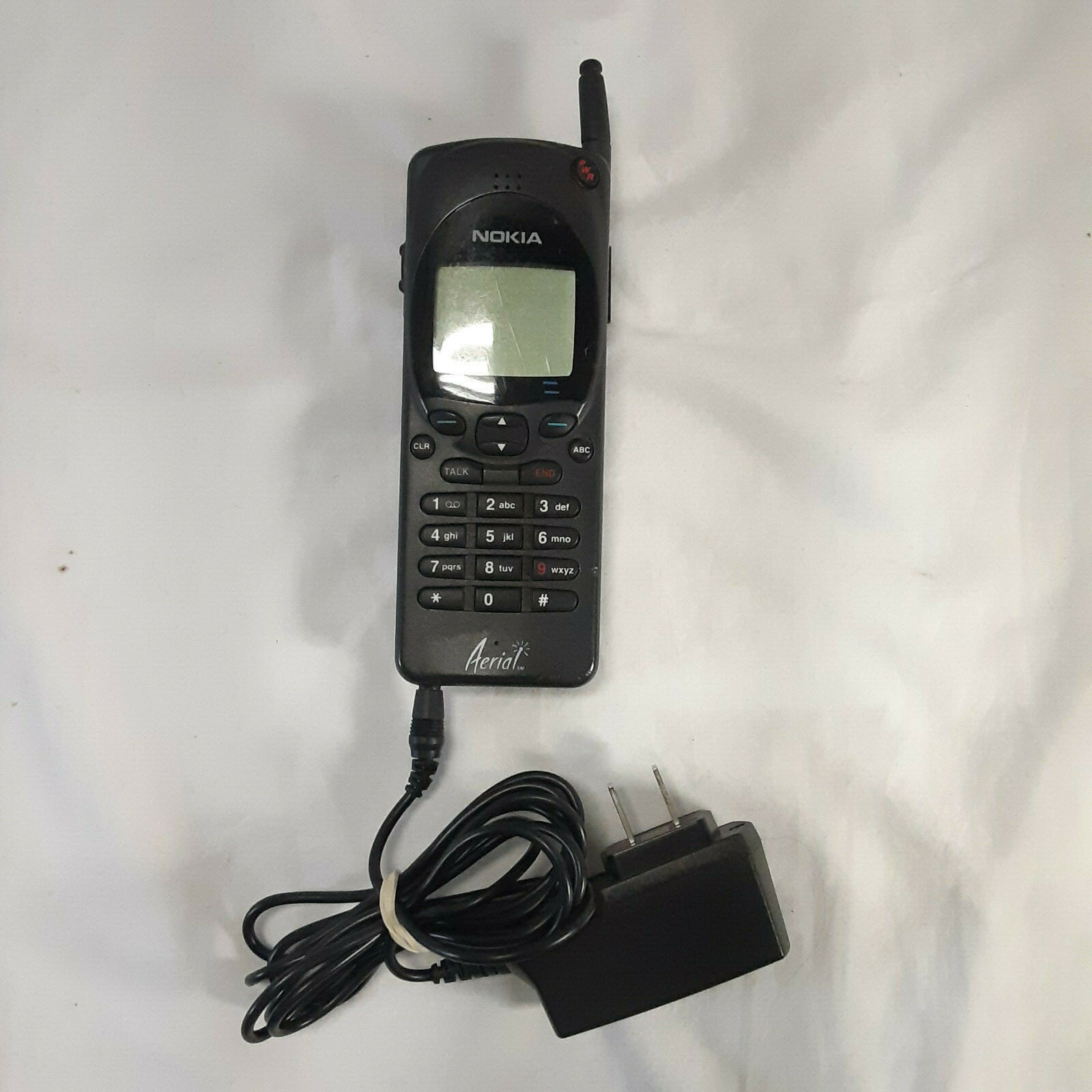Vintage Nokia (2190E) Aerial Bar Style Cell Phone w/ Charger As Is Parts
