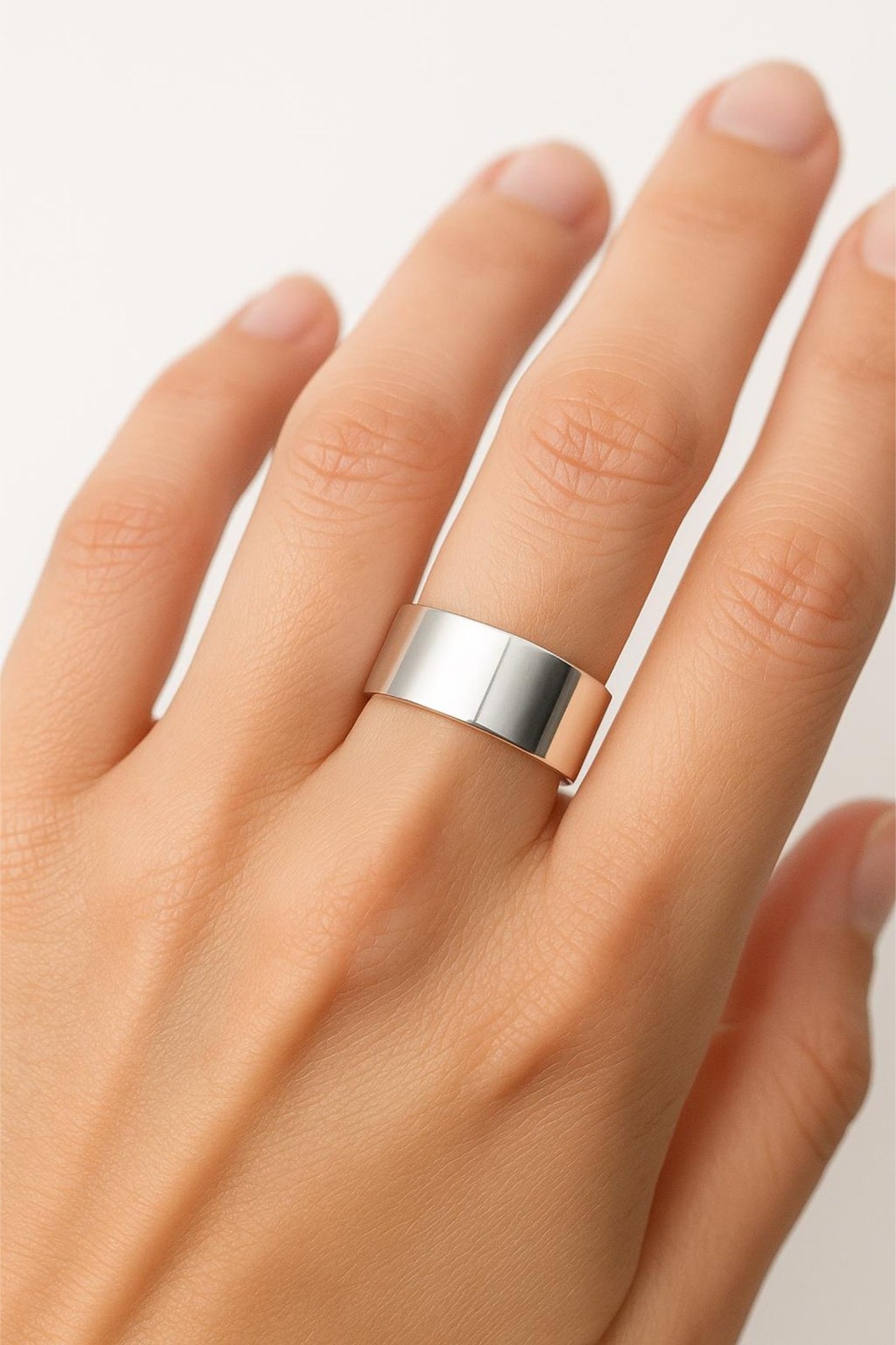 Sterling Silver Band Ring • Unisex, Wide, Personalized Band Ring  Jewelry Gift