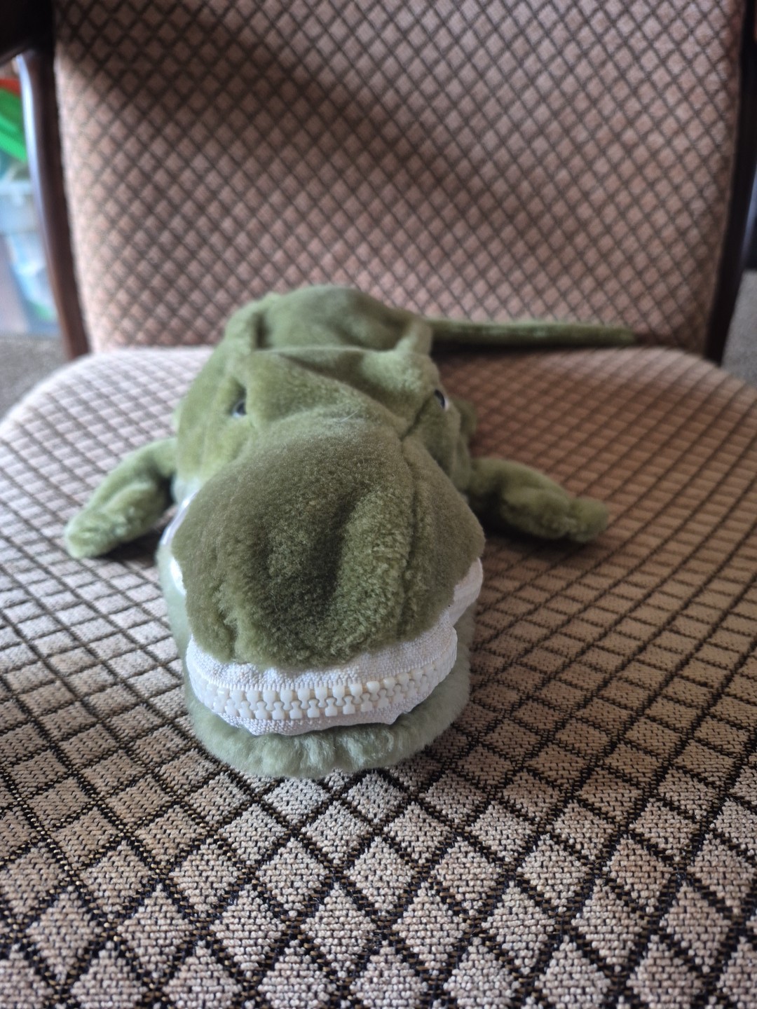 Folkmanis Folktails Crocodile Alligator Hand Puppet Full Body Zipper Mouth 24"